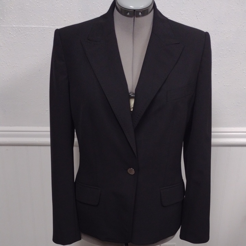 Anne Klein Black Women's Suit Jacket - Picture 1 of 16
